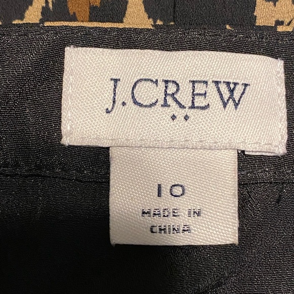 J.Crew Animal Print Pleated Skirt, size 10 - Picture 6 of 8